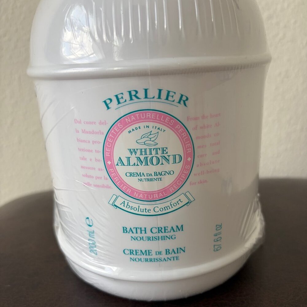 Perlier Bath Cream White Almond 2 Liter 67.6 fl. oz. New Sealed - Picture 4 of 5